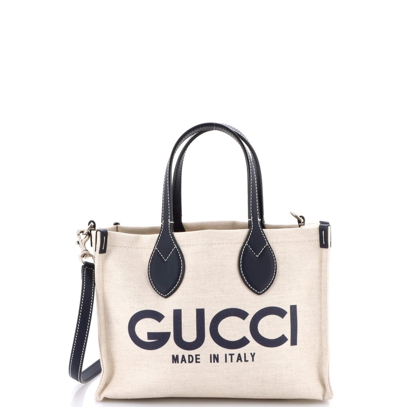 Logo Shopper Tote Printed Canvas Small