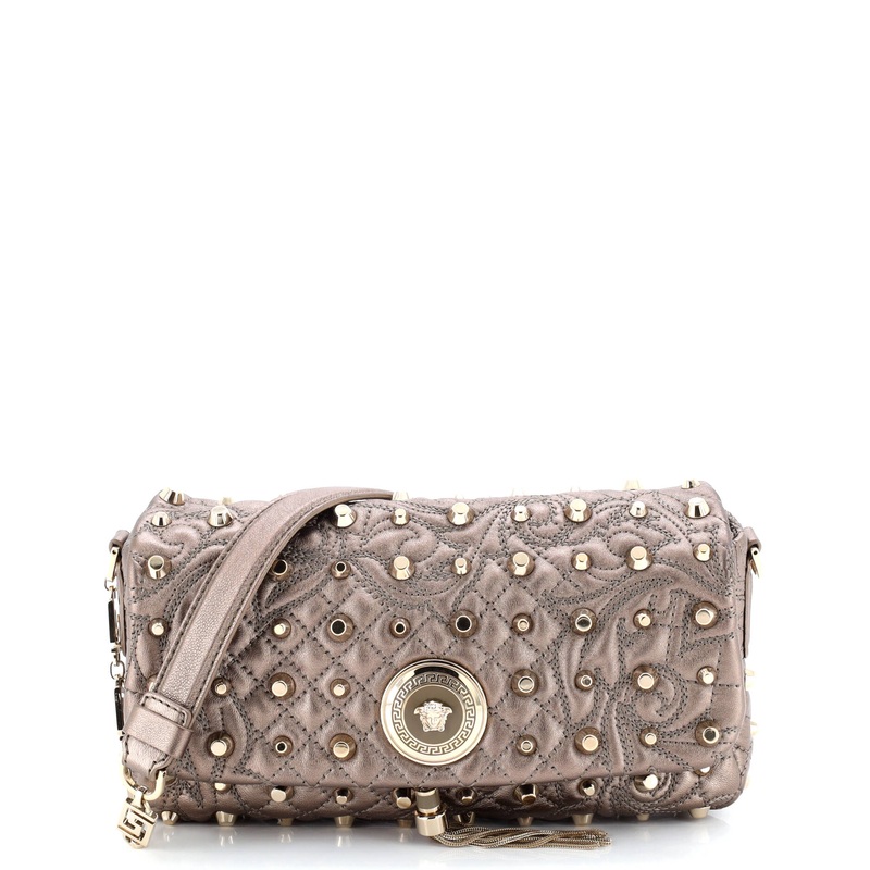 Vanitas Medea Flap Bag Studded Barocco Leather