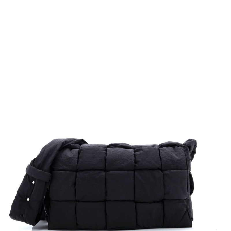 Cassette Crossbody Bag Maxi Intrecciato Nylon Large
