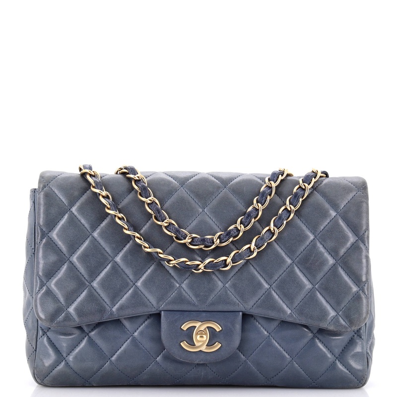 Classic Single Flap Bag Quilted Lambskin Jumbo
