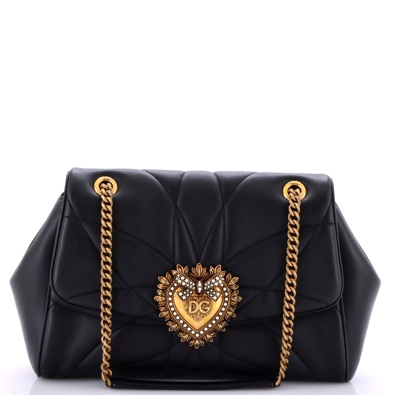 Devotion Soft Shoulder Bag Quilted Leather Large