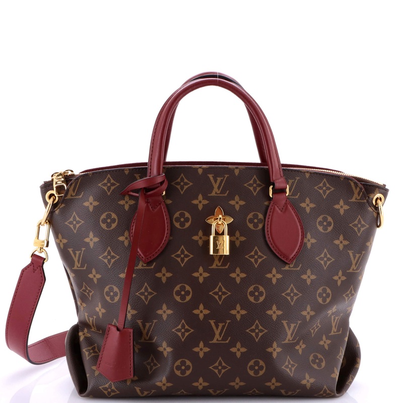 Flower Zipped Tote Monogram Canvas MM
