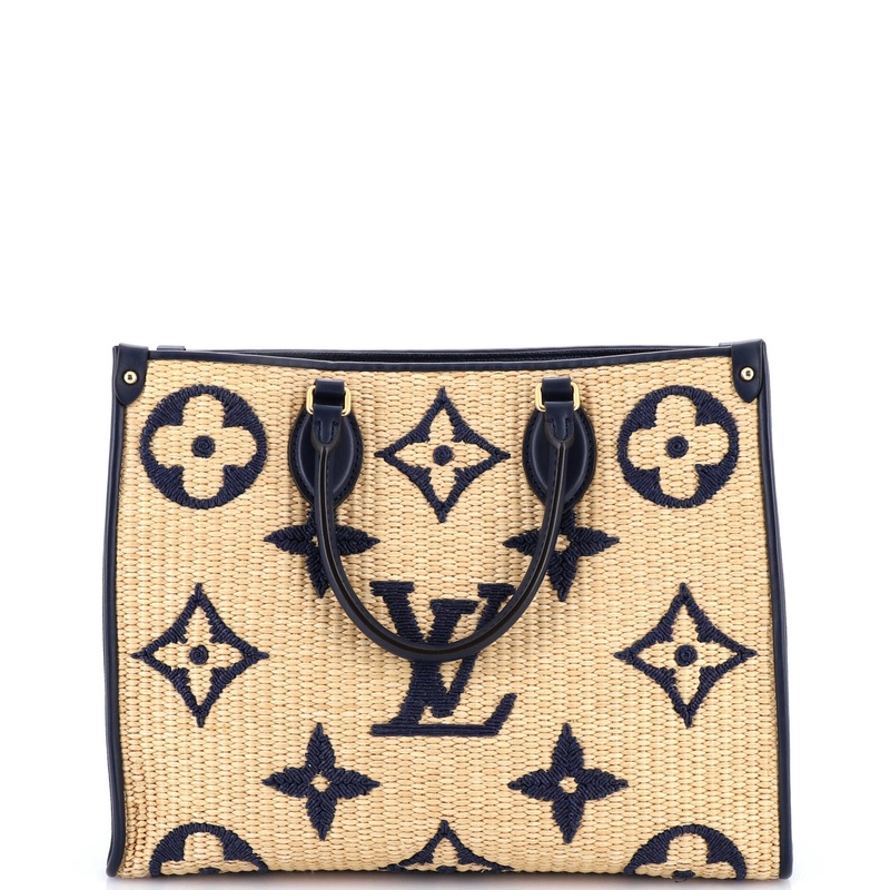 OnTheGo Tote Monogram Giant Raffia MM