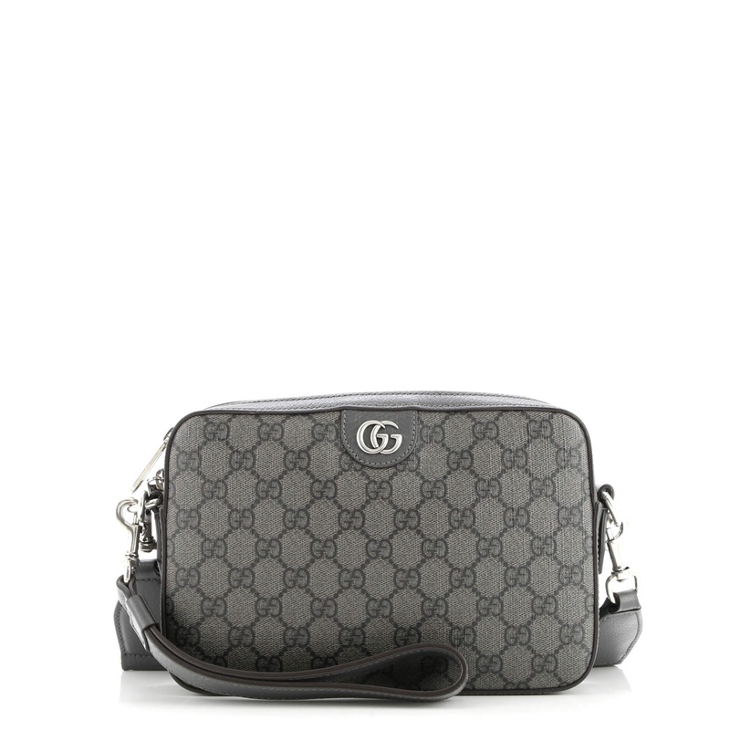 Ophidia Zip Wristlet Shoulder Bag GG Coated Canvas Small