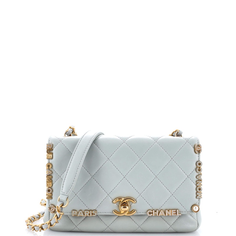 Paris Monaco Flap Bag Quilted Lambskin Mini