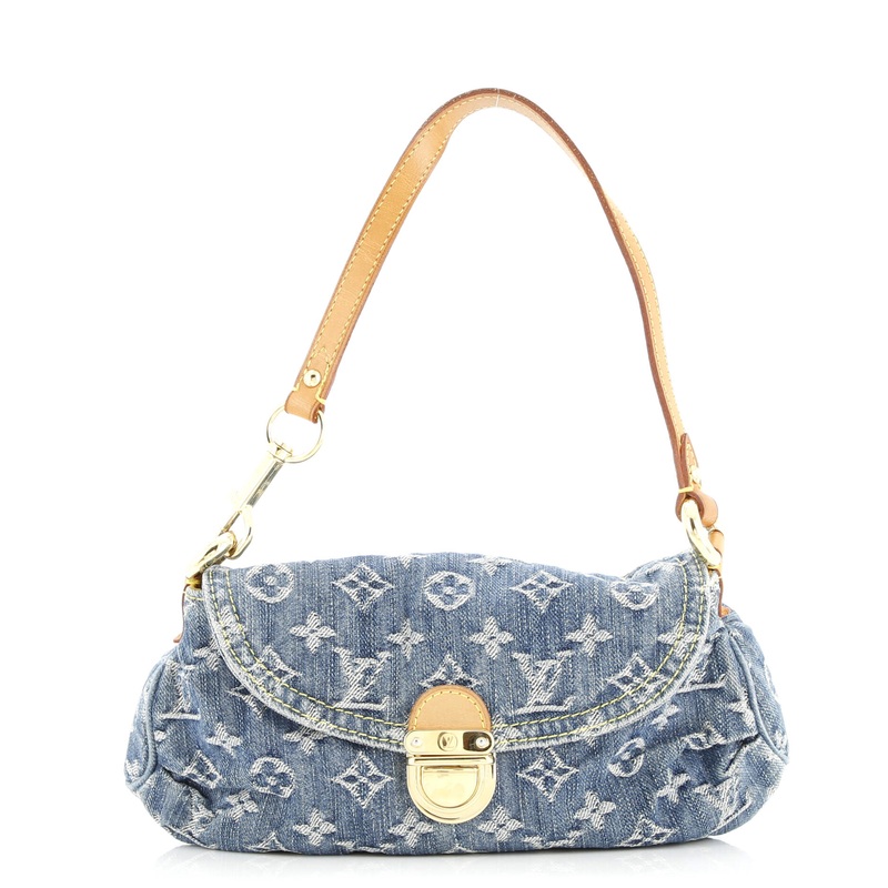 Pleaty Handbag Denim Mini
