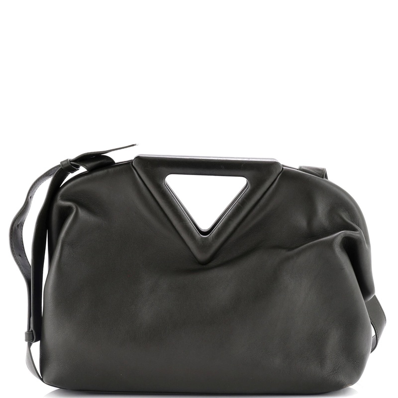 Point Shoulder Bag Leather Medium