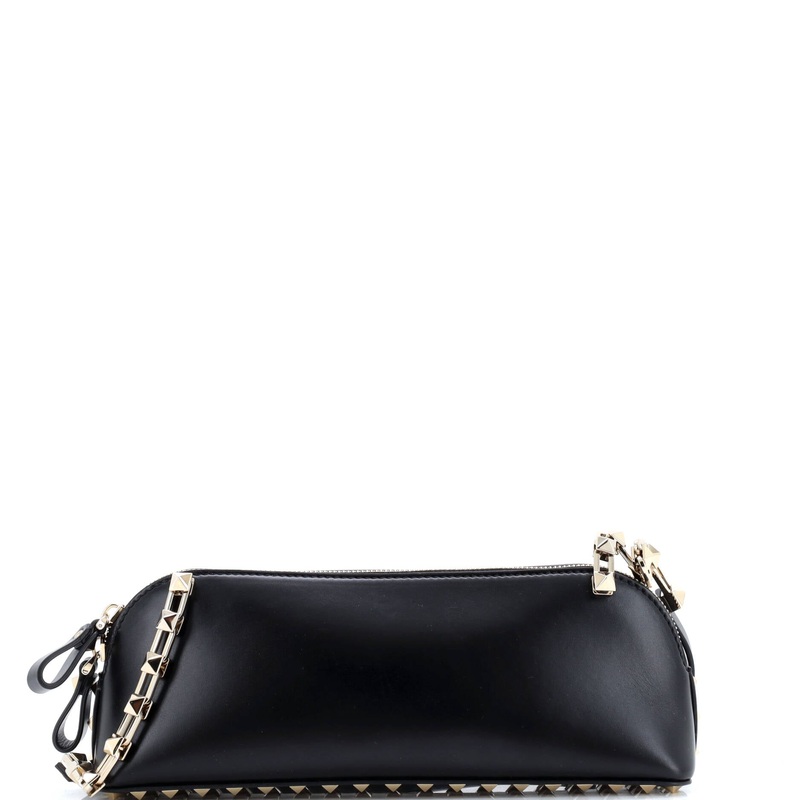Rockstud Zip Crossbody Bag Leather East West