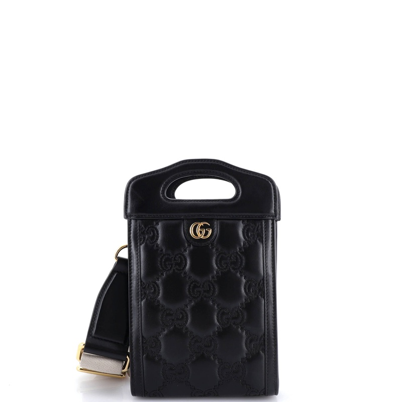 Top Handle Crossbody Bag GG Matelasse Leather Mini