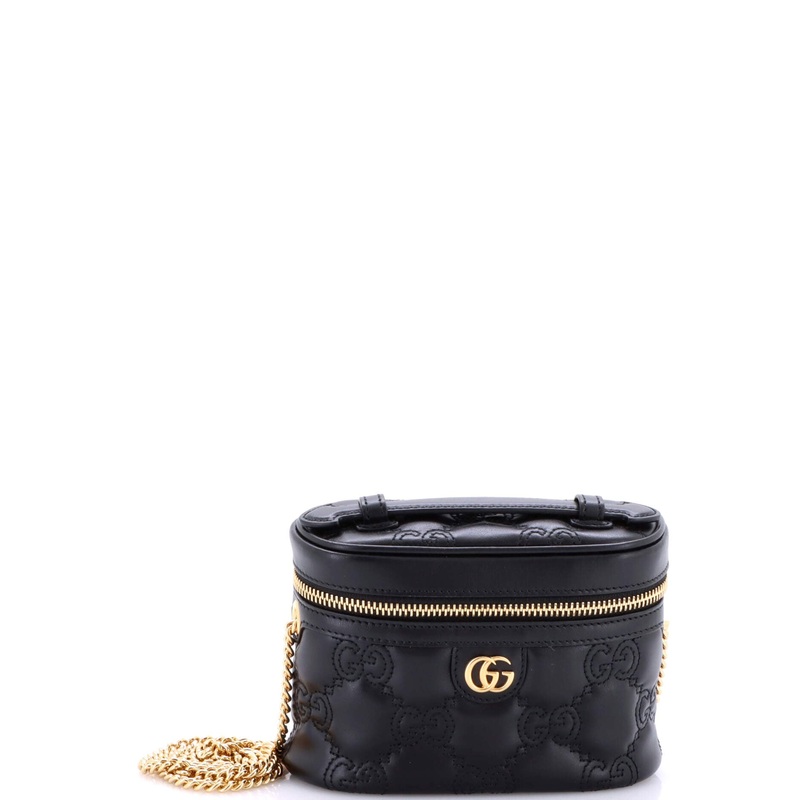 Top Handle Vanity Chain Bag GG Matelasse Leather Mini