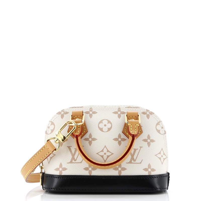 Alma Handbag Monogram Dune Canvas Nano