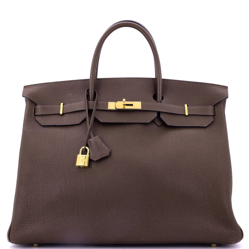 Birkin Handbag Chocolat Togo with Gold Hardware 40