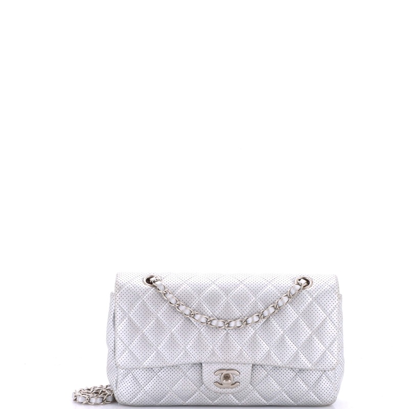 Classic Double Flap Bag Quilted Perforated Lambskin Medium