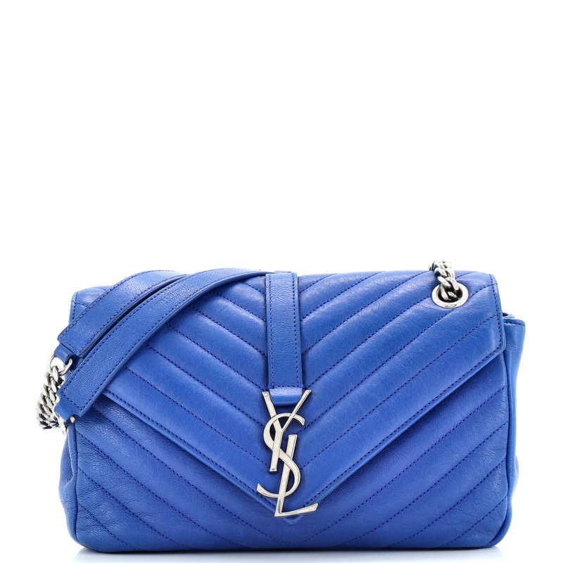 Classic Monogram Slouchy Envelope Satchel Matelasse Chevron Leather Medium