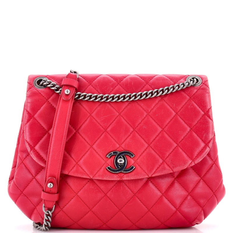 Daily Supple Flap Bag Quilted Lambskin Large