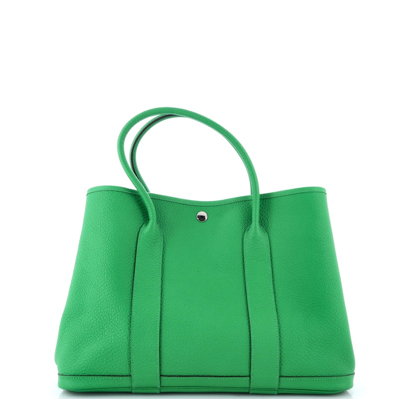 Garden Party Tote Leather with Printed Interior 36