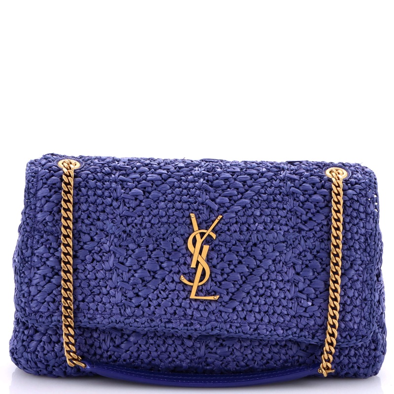 Jamie Flap Bag Crochet Raffia Medium