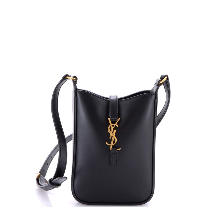 Le 5 a 7 Vertical Shoulder Bag Leather Mini