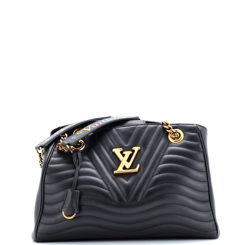 New Wave Chain Tote Quilted Leather
