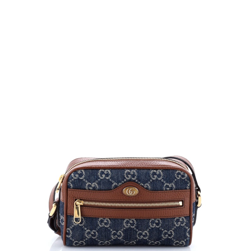 Ophidia Shoulder Bag GG Denim Mini