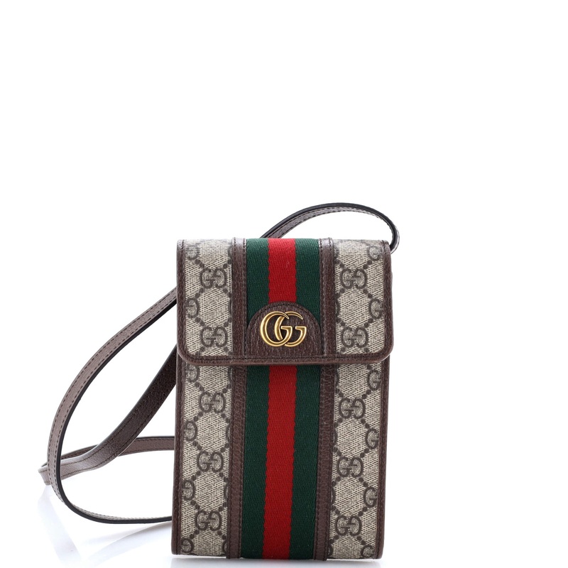 Ophidia Vertical Flap Crossbody Bag GG Coated Canvas Mini