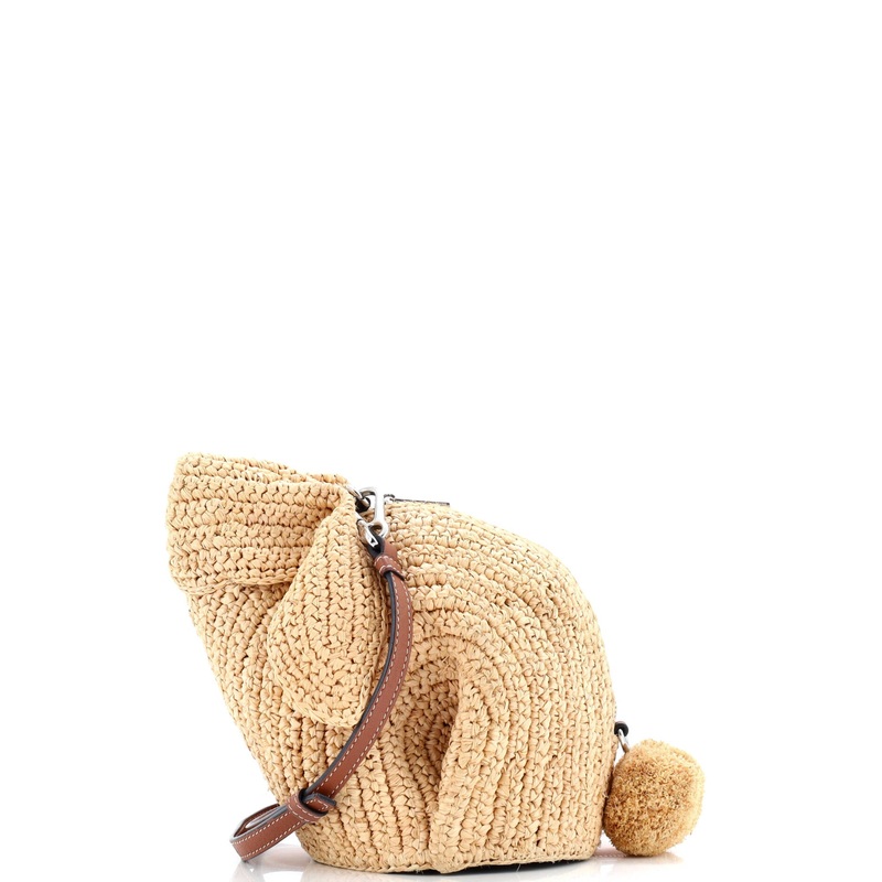 Rabbit Crossbody Bag Raffia Mini
