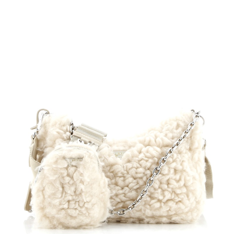 Re-Edition 2005 Shoulder Bag Quilted Shearling Small