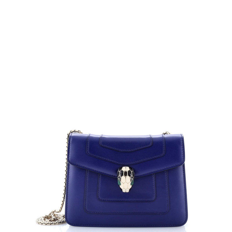 Serpenti Forever Square Shoulder Bag Leather Small