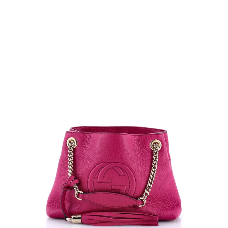 Soho Chain Strap Shoulder Bag Leather Mini