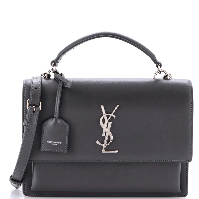 Sunset Top Handle Shoulder Bag Leather Medium