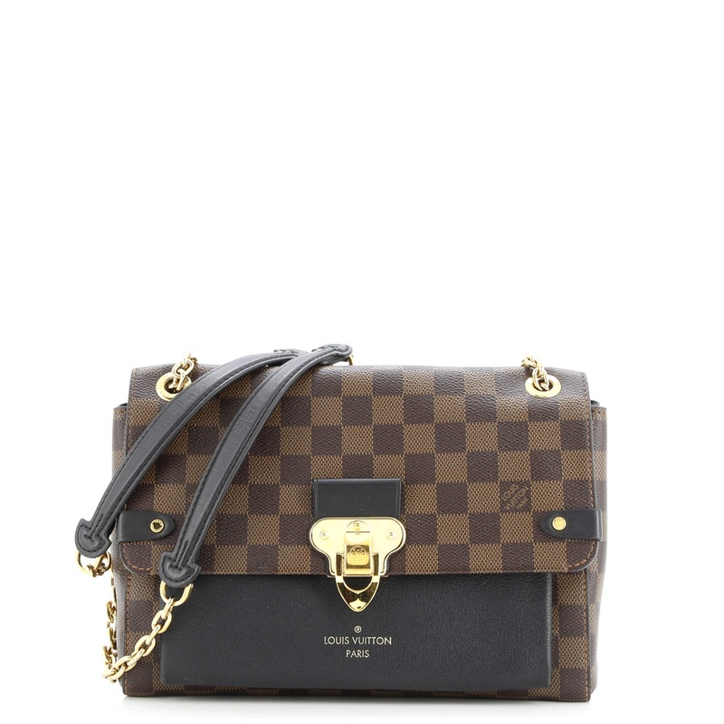 Vavin Handbag Damier with Leather PM