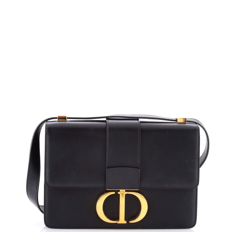 30 Montaigne Flap Bag Leather