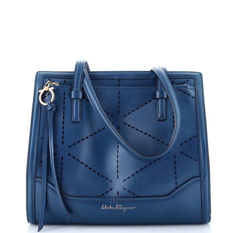 Amy Tote Perforated Leather Medium