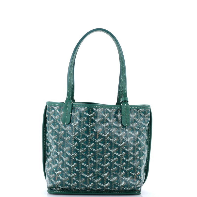 Anjou Reversible Tote Coated Canvas Mini