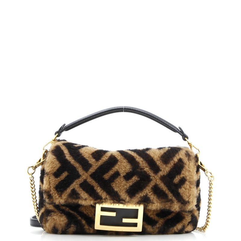 Baguette NM Bag Zucca Shearling Mini