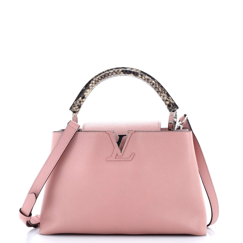 Capucines Bag Leather with Python PM