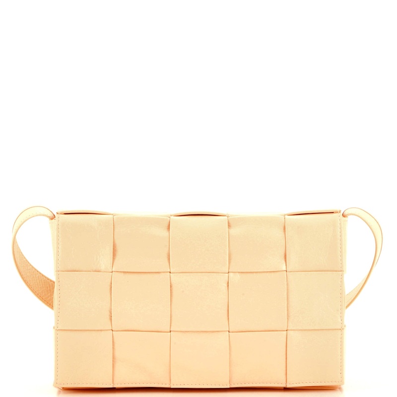 Cassette Crossbody Bag Stretch Maxi Intrecciato Leather