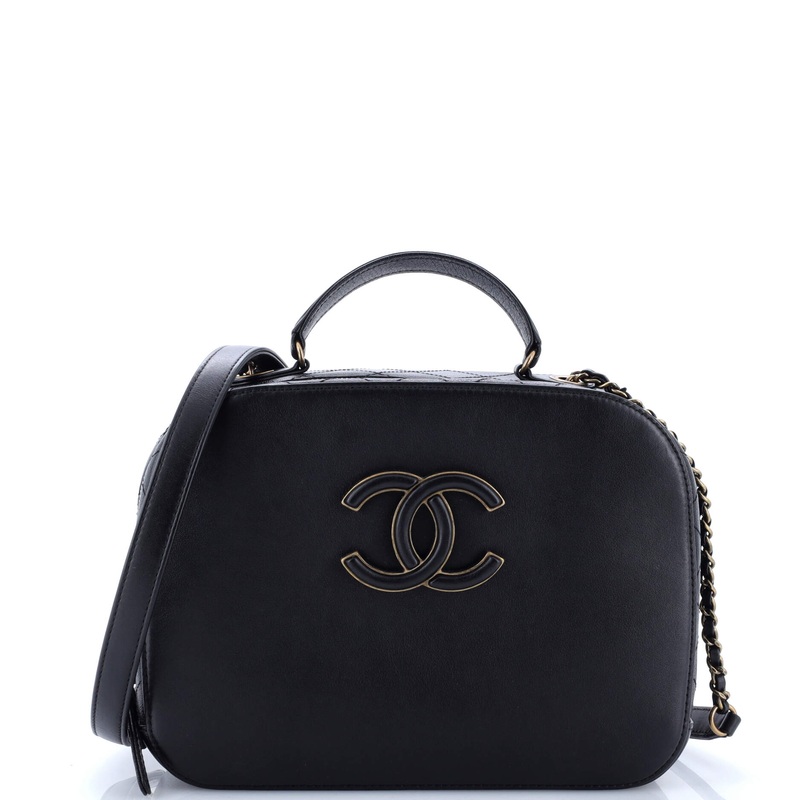 Coco Curve Vanity Case Calfskin and Quilted Goatskin Medium