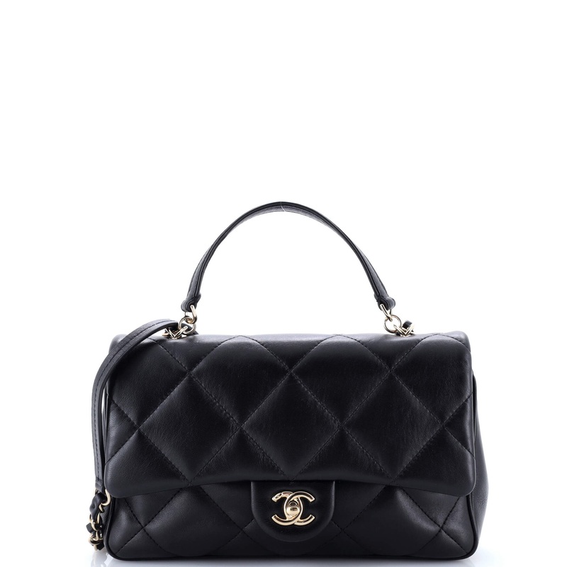 Easy Carry NM Flap Bag Quilted Lambskin Medium