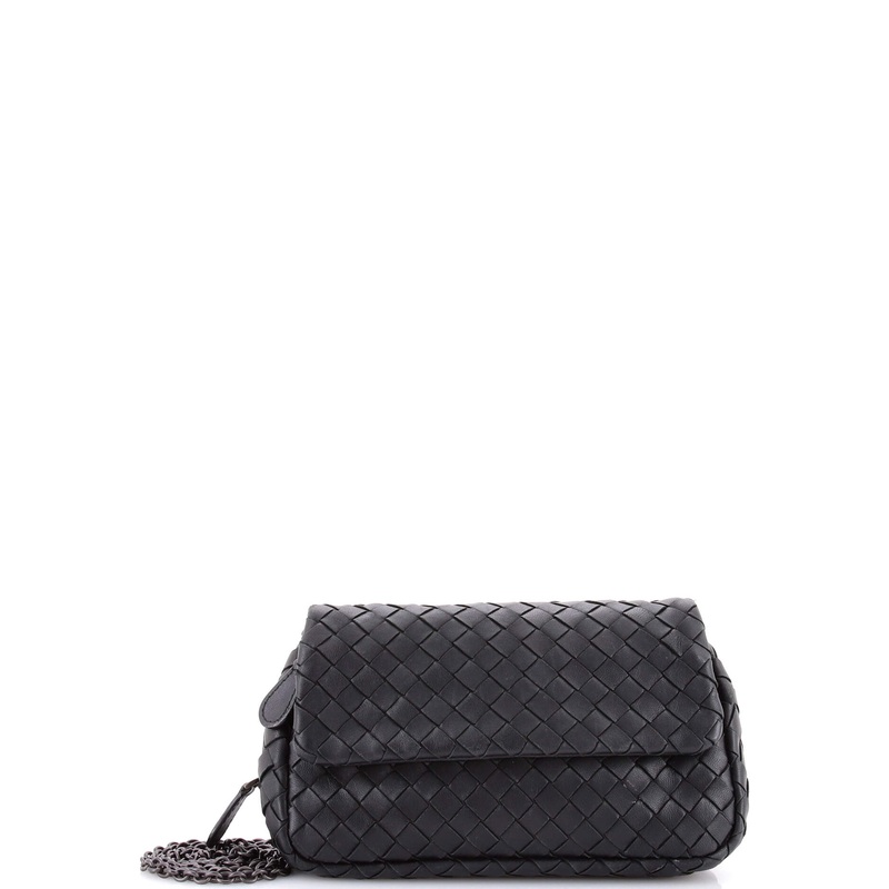 Expandable Chain Crossbody Bag Intrecciato Nappa Small