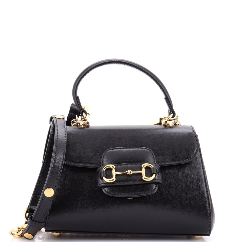 Horsebit 1955 Top Handle Flap Bag Leather Mini