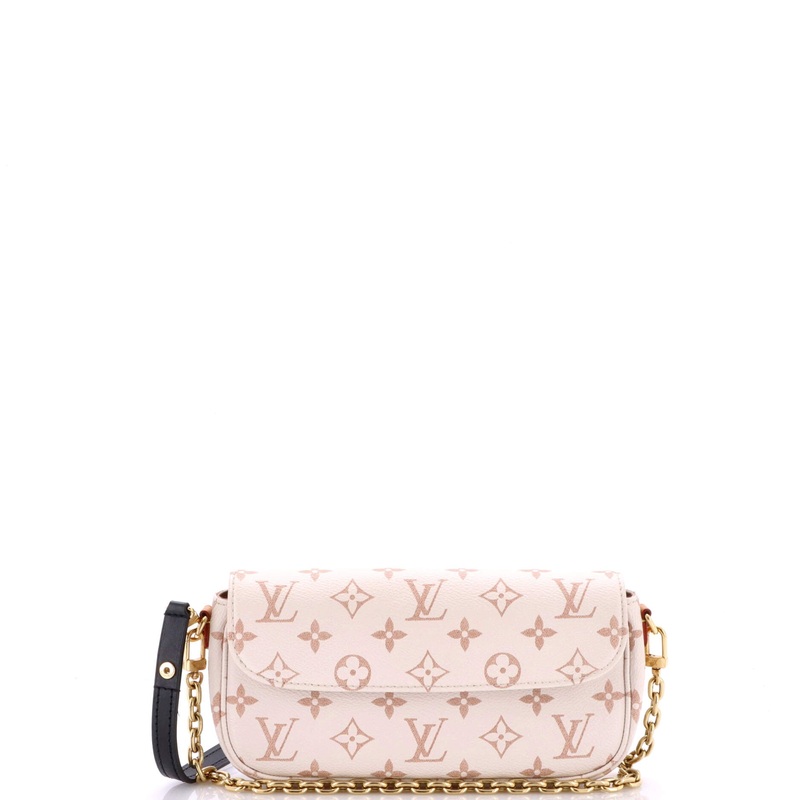 Ivy Wallet on Chain Monogram Dune Canvas