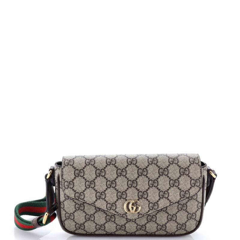Ophidia Envelope Flap Shoulder Bag GG Coated Canvas Mini