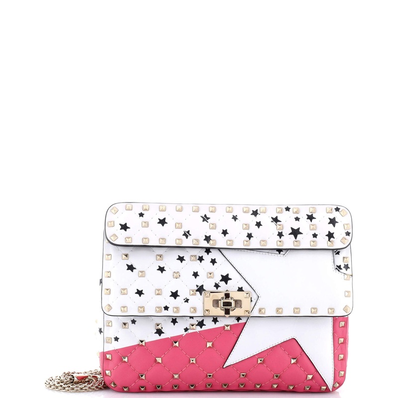Rockstud Spike Flap Bag Quilted Leather Medium