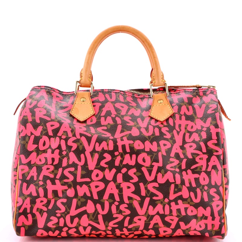 Speedy Handbag Limited Edition Monogram Graffiti 30