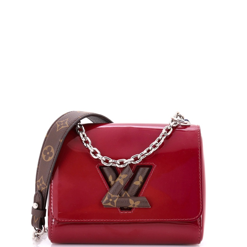 Twist Handbag Vernis with Monogram Canvas PM