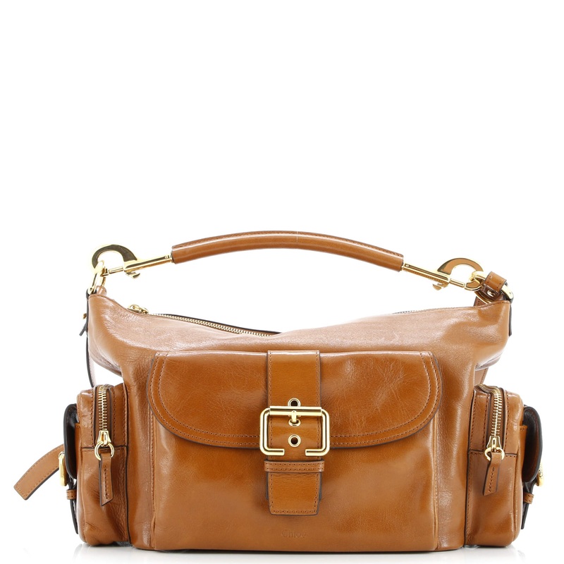 Camera Shoulder Bag Leather Medium