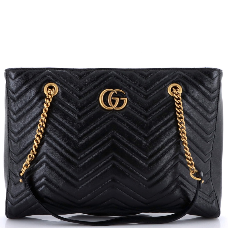 GG Marmont Zip Tote Matelasse Leather Medium