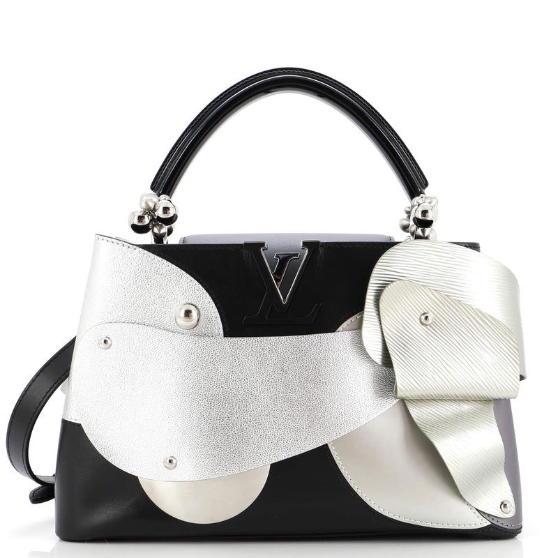 Liu Wei ArtyCapucines Bag Leather with Applique MM