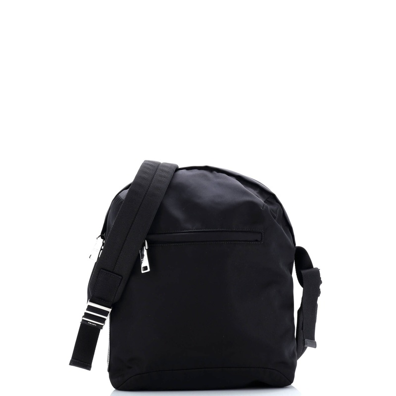 Logo Patch Zip Messenger Bag Tessuto Medium